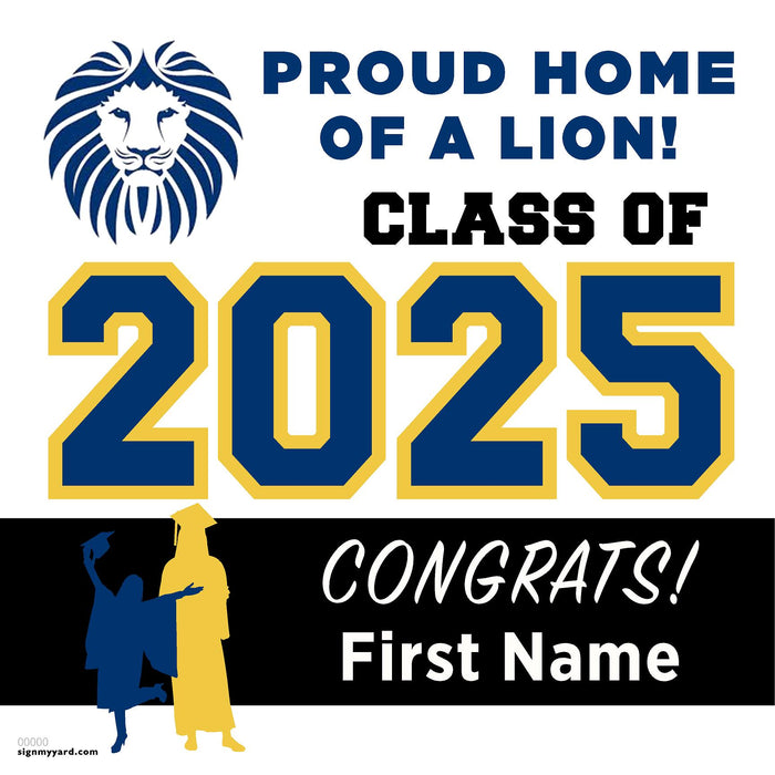 Abraham Lincoln High School 24x24 Class of 2025 Yard Sign (Option A)