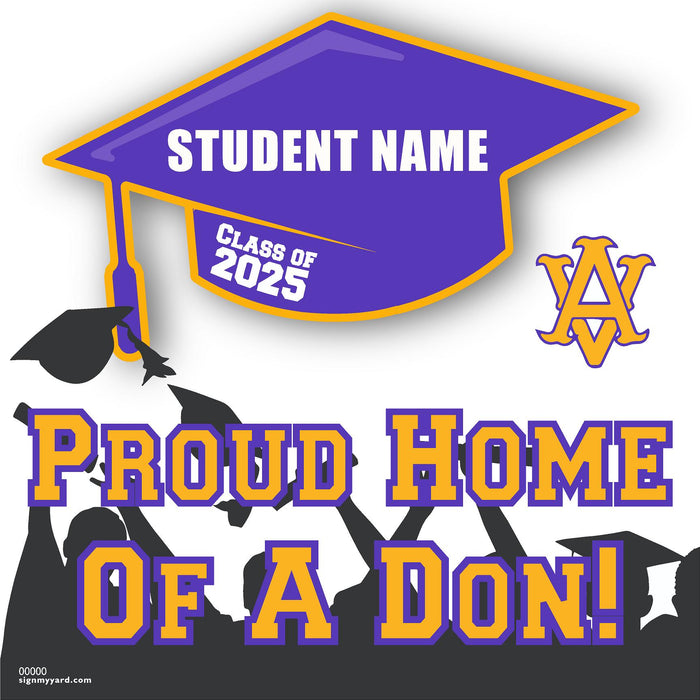 Amador Valley High School 24x24 Class of 2025 Yard Sign (Option B)