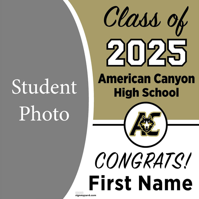 American Canyon High School 24x24 Class of 2025 Yard Sign (Option C)