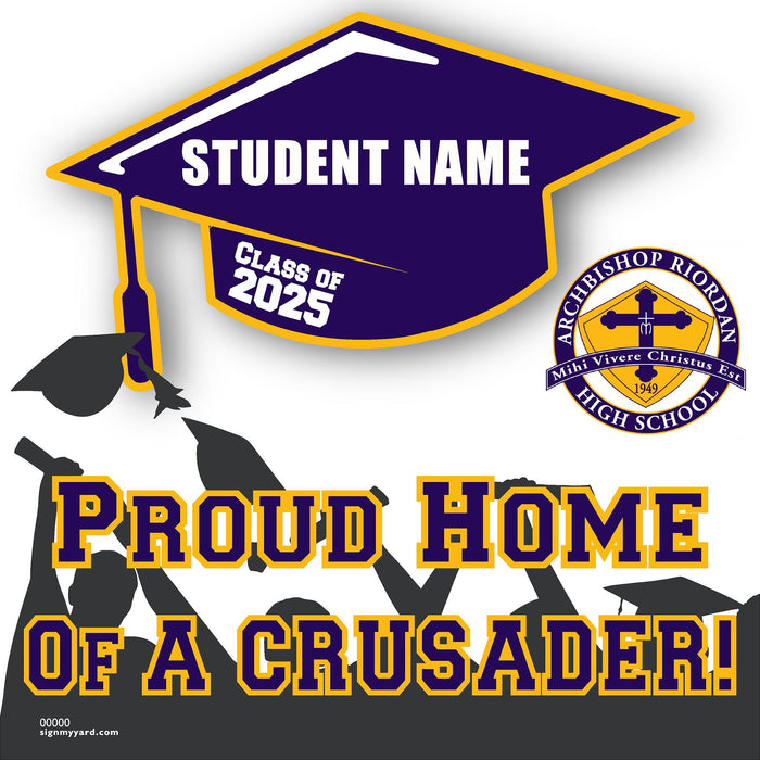 Archbishop Riordan High School 24x24 Class of 2025 Yard Sign (Option B)