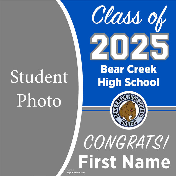 Bear Creek High School 24x24 Class of 2025 Yard Sign (Option C)