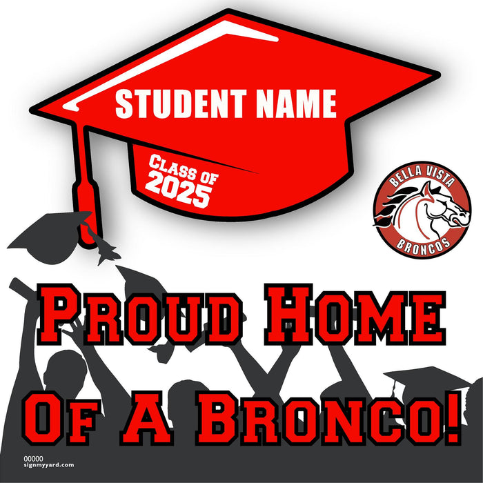 Bella Vista High School 24x24 Class of 2025 Yard Sign (Option B)