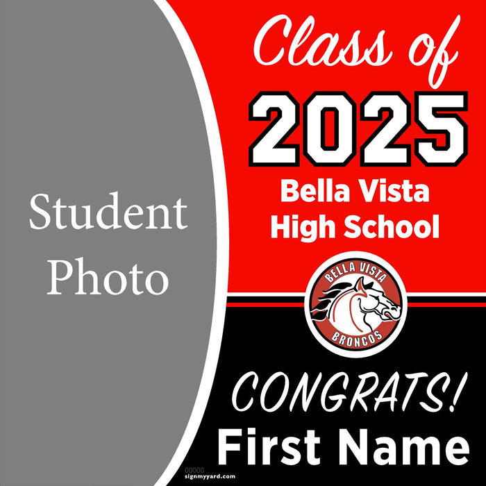 Bella Vista High School 24x24 Class of 2025 Yard Sign (Option C)