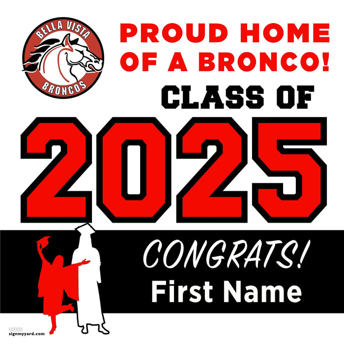 Bella Vista High School 24x24 Class of 2025 Yard Sign (Option A)