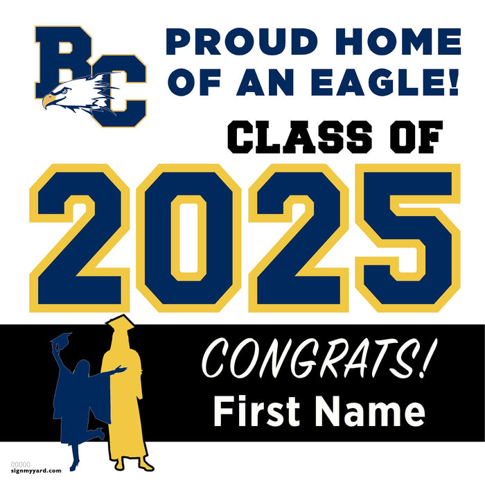 Berean Christian High School 24x24 Class of 2025 Yard Sign (Option A)