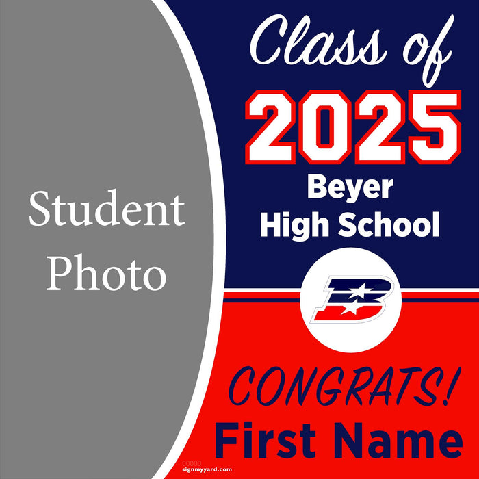 Beyer High School 24x24 Class of 2025 Yard Sign (Option C)