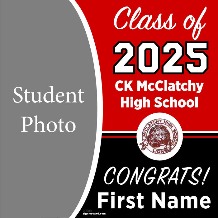 CK McClatchy High School 24x24 Class of 2025 Yard Sign (Option C)