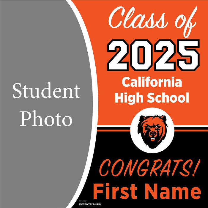 California High School 24x24 Class of 2025 Yard Sign (Option C)