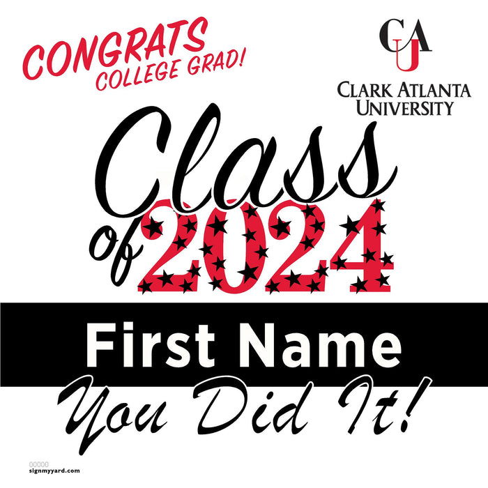 Clark Atlanta University 24x24 Class of 2024 Yard Sign (Option B)