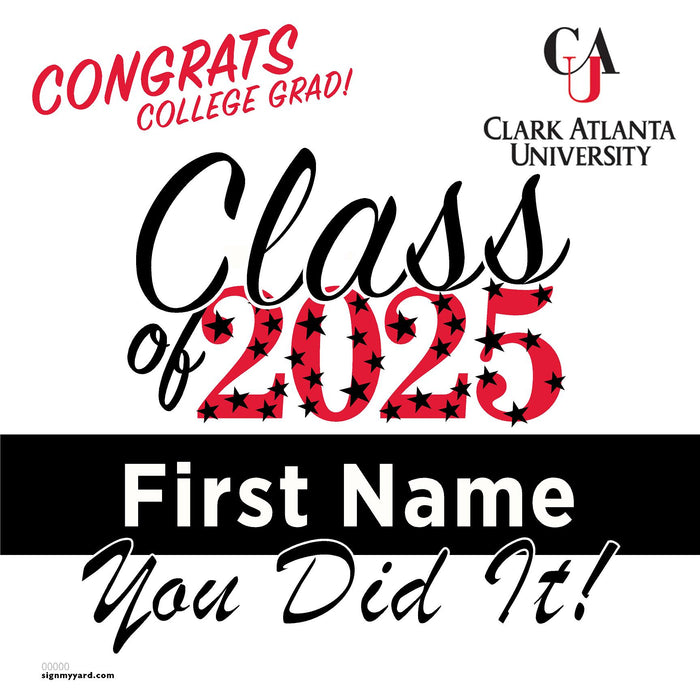 Clark Atlanta University 24x24 Class of 2025 Yard Sign (Option B)