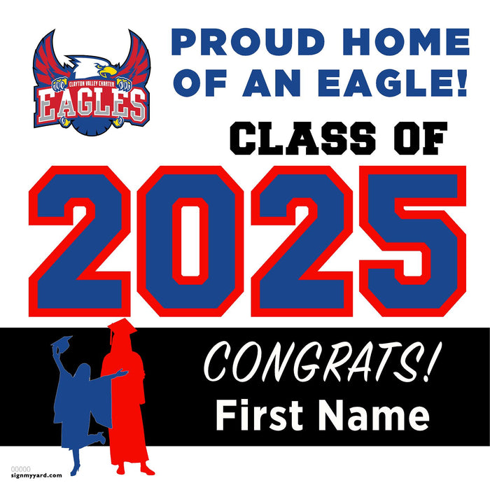 Clayton Valley Charter High School 24x24 Class of 2025 Yard Sign (Option A)