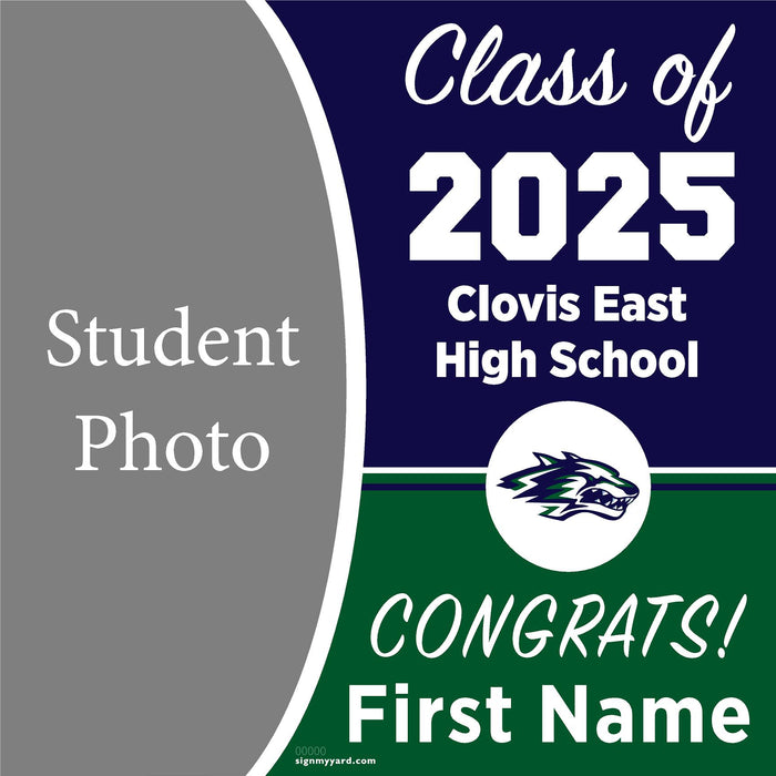 Clovis East High School 24x24 Class of 2025 Yard Sign (Option C)