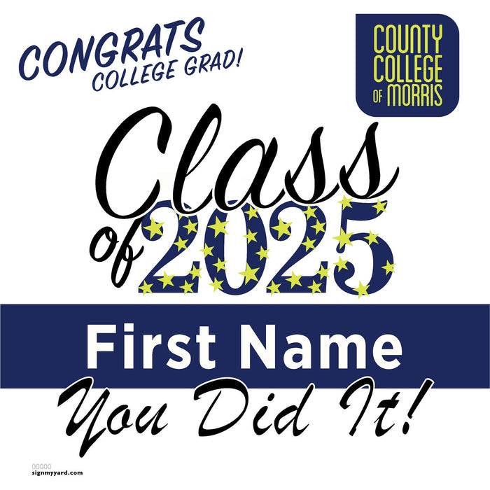 County College of Morris 24x24 Class of 2025 Yard Sign (Option B)