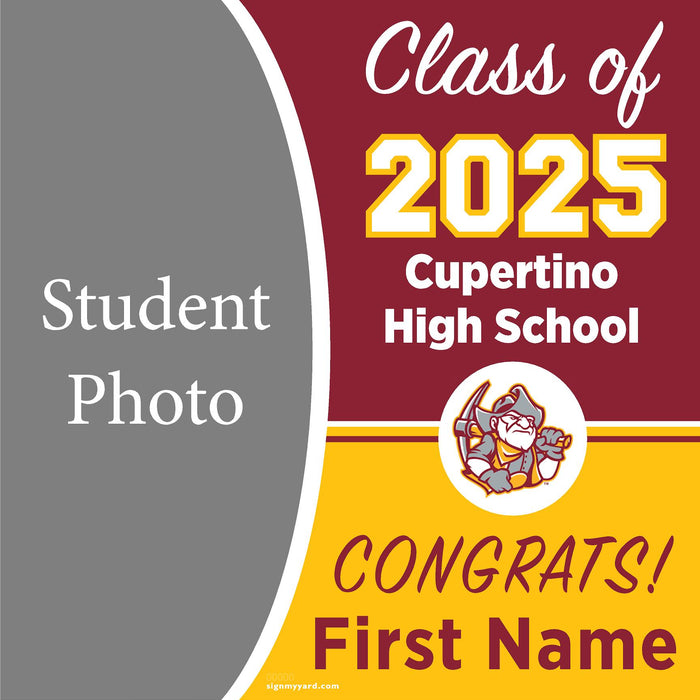 Cupertino High School 24x24 Class of 2025 Yard Sign (Option C)