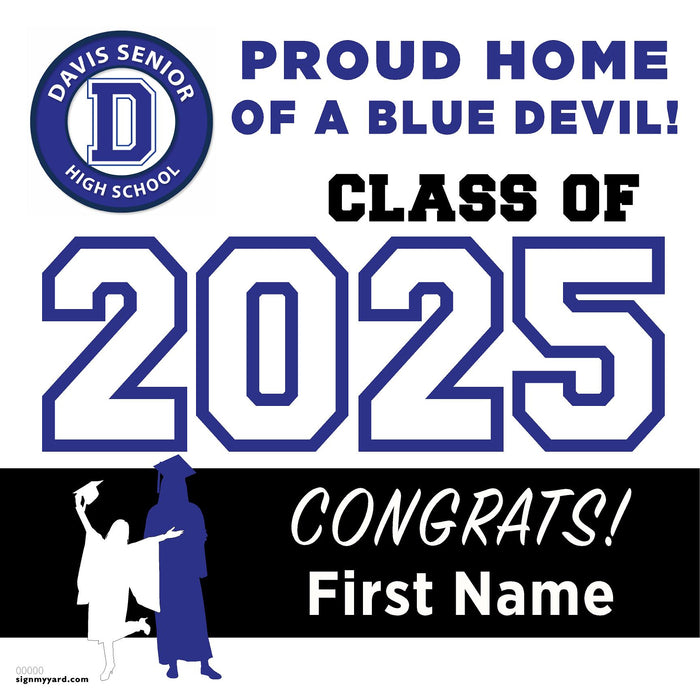 Davis Senior High School 24x24 Class of 2025 Yard Sign (Option A)