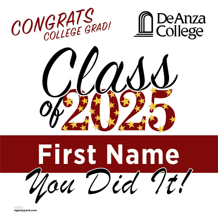 De Anza College 24x24 Class of 2025 Yard Sign (Option B)