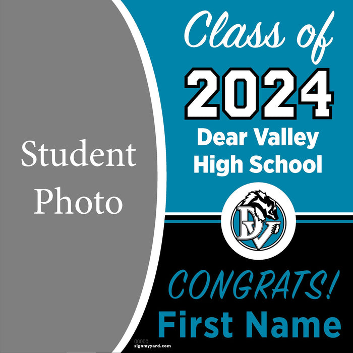 Deer Valley High School 24x24 Class of 2024 Yard Sign with Photo(Option C)