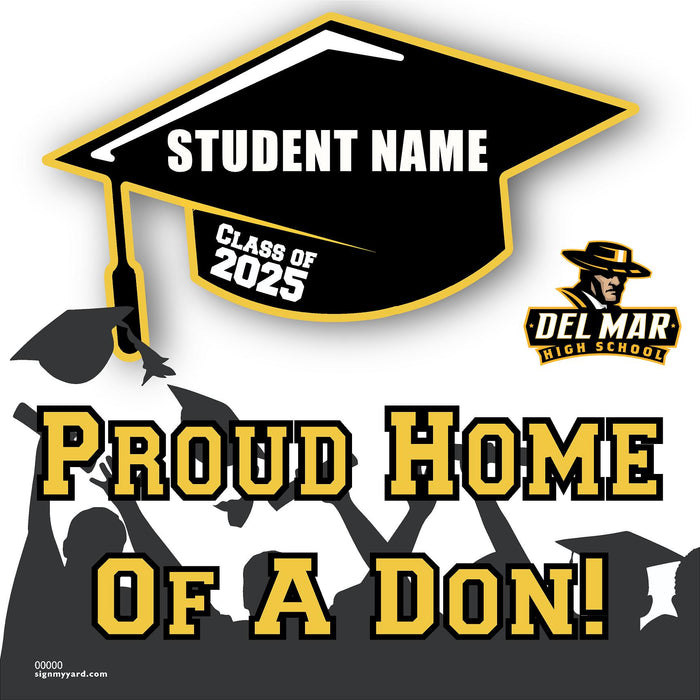 Del Mar High School 24x24 Class of 2025 Yard Sign (Option B)