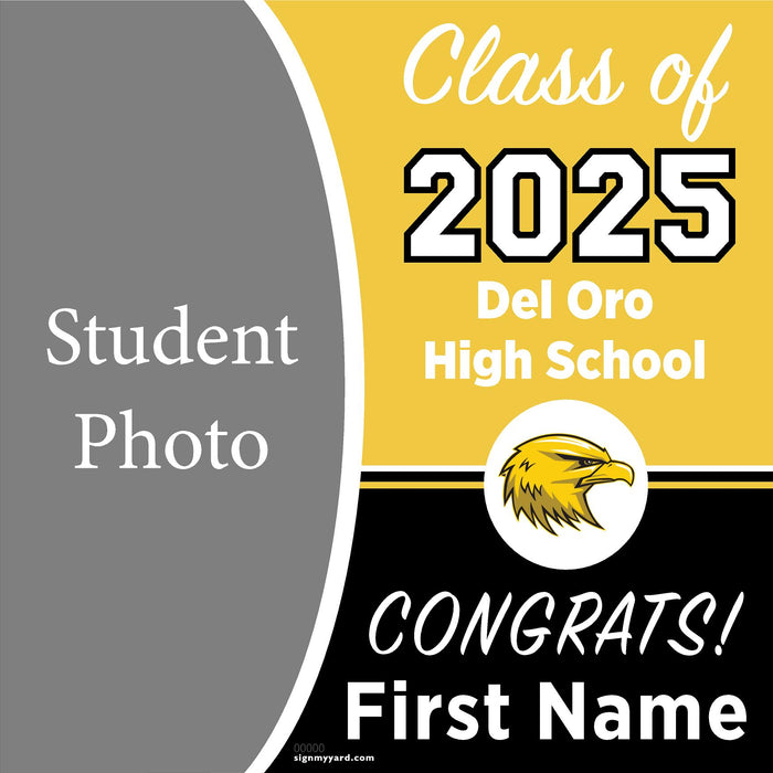 Del Oro High School 24x24 Class of 2025 Yard Sign (Option C)