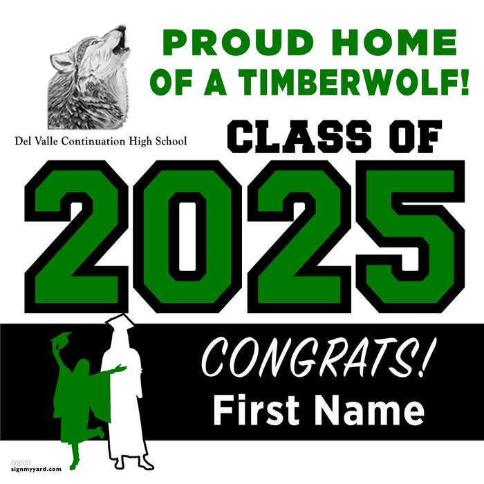 Del Valle High School 24x24 Class of 2025 Yard Sign (Option A)