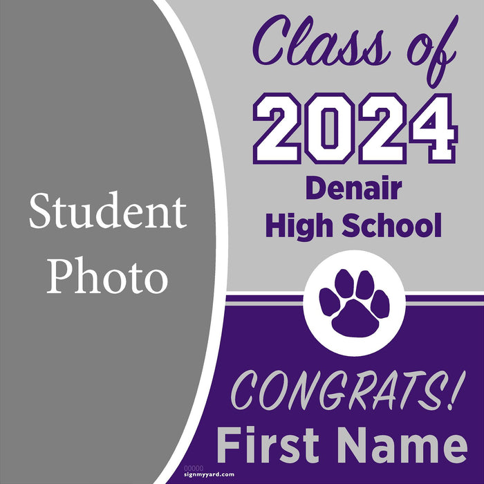 Denair High School 24x24 Class of 2024 Yard Sign with Photo(Option C)