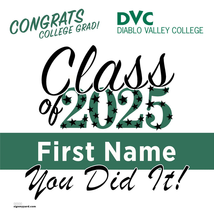 Diablo Valley College 24x24 Class of 2025 Yard Sign (Option B)