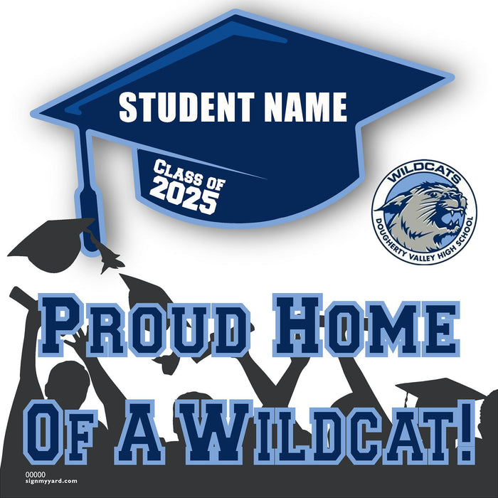 Dougherty Valley High School 24x24 Class of 2025 Yard Sign (Option B)