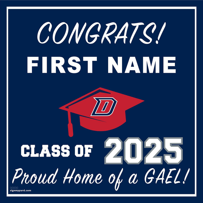 Dublin High School 24x24 Class of 2025 Yard Sign (Option C)