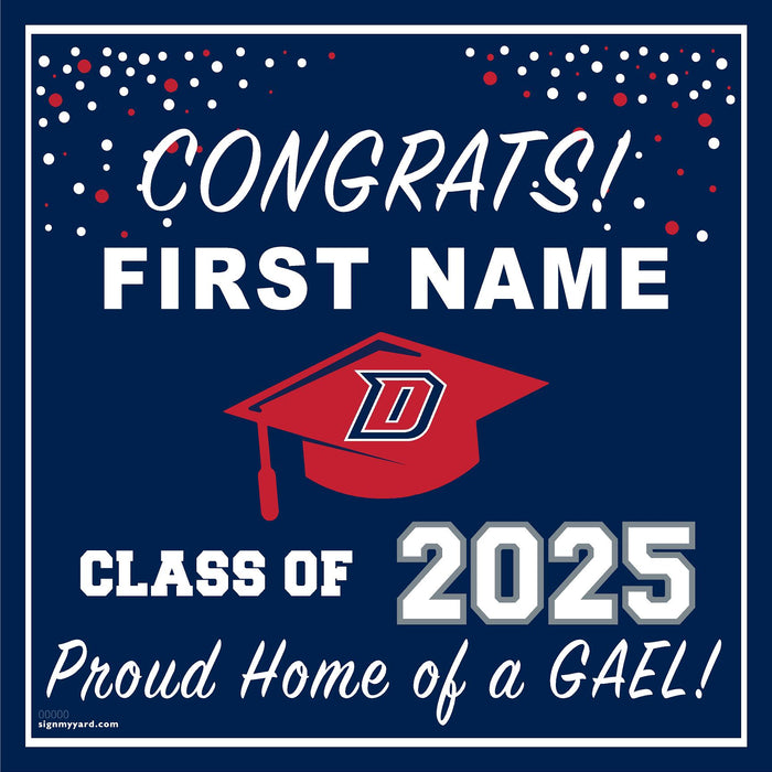 Dublin High School 24x24 Class of 2025 Yard Sign (Option D)