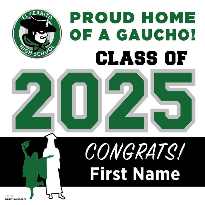 El Cerrito High School 24x24 Class of 2025 Yard Sign (Option A)