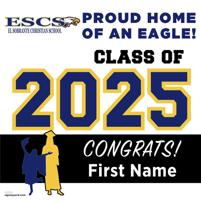 El Sobrante Christian School 24x24 Class of 2025 Yard Sign (Option A)