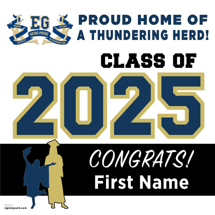 Elk Grove High School 24x24 Class of 2025 Yard Sign (Option A)