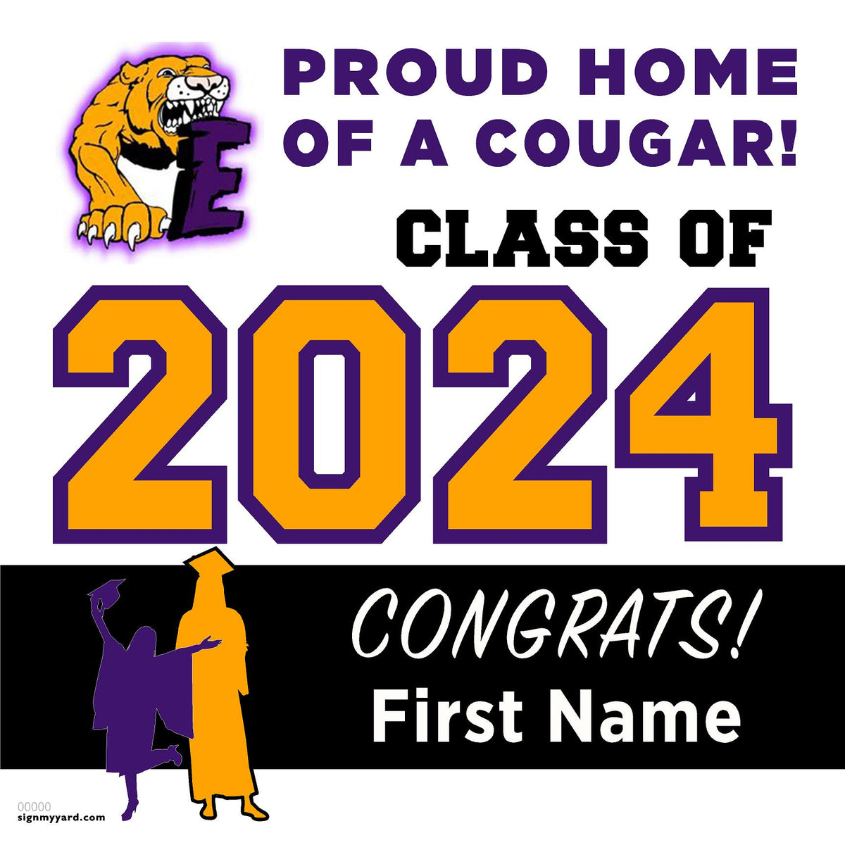 Escalon High School 24x24 Class of 2024 Yard Sign (Option A) — SignMyYard