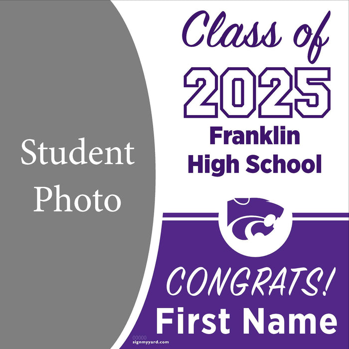 Franklin High School 24x24 Class of 2025 Yard Sign (Option C)