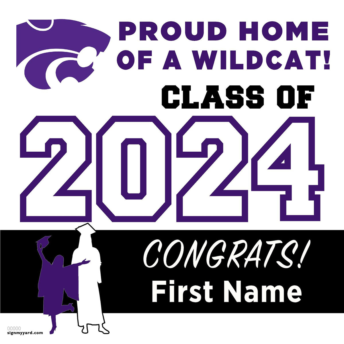 Franklin High School 24x24 Class of 2024 Yard Sign (Option A) — SignMyYard