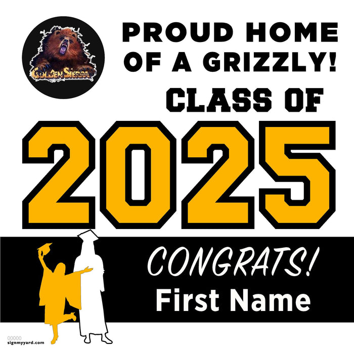 Golden Sierra High School 24x24 Class of 2025 Yard Sign (Option A)