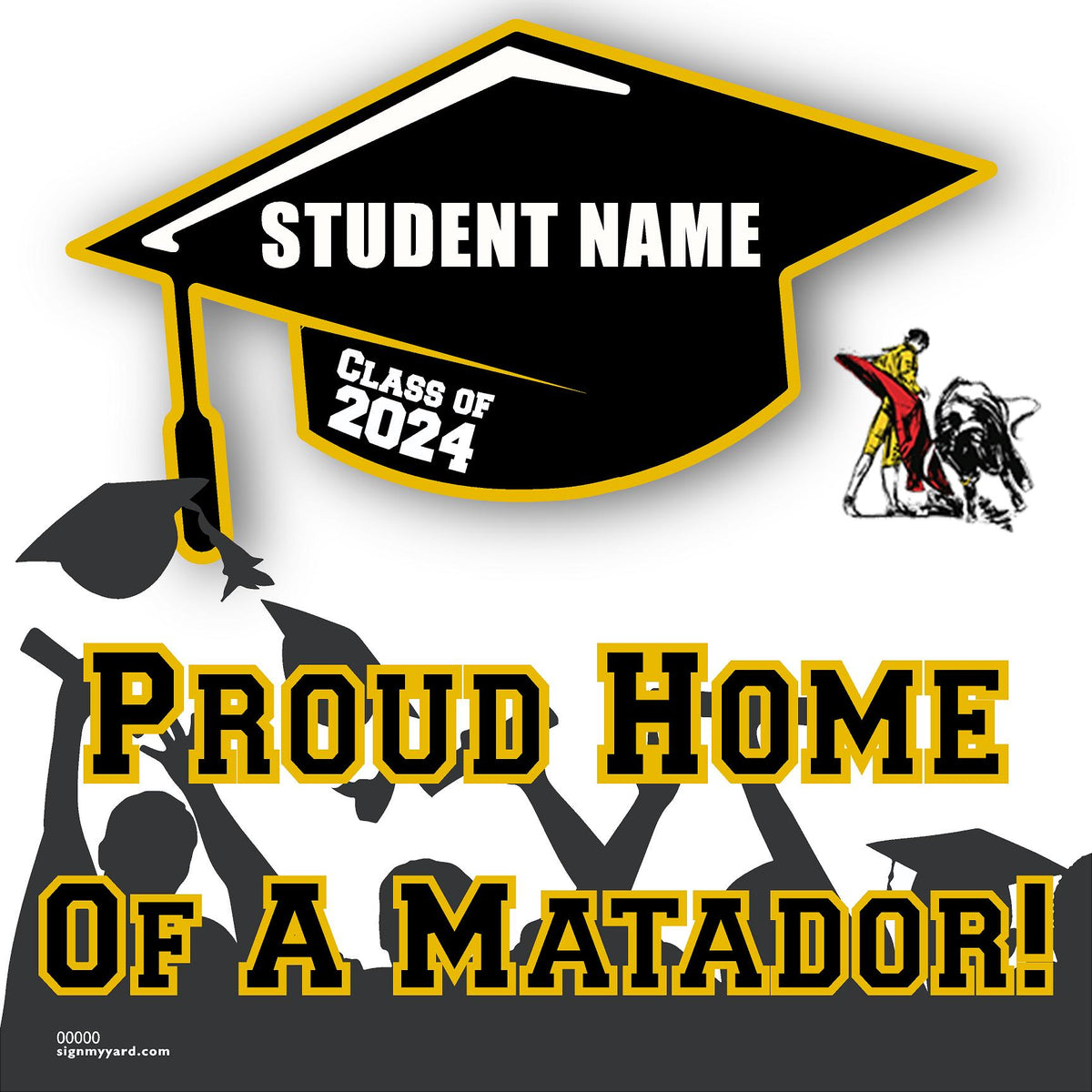 Granada High School 24x24 Class of 2024 Yard Sign (Option B) — SignMyYard