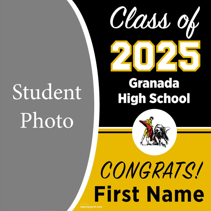 Granada High School 24x24 Class of 2025 Yard Sign (Option C)