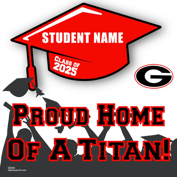 Gunn High School 24x24 Class of 2025 Yard Sign (Option B)