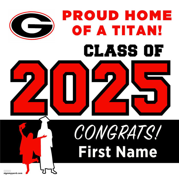 Gunn High School 24x24 Class of 2025 Yard Sign (Option A)