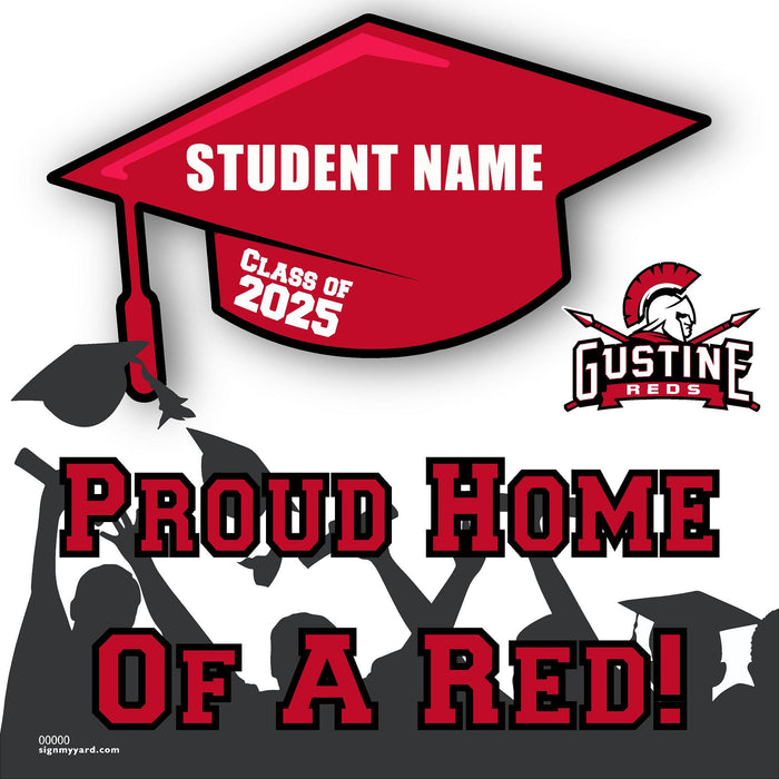 Gustine High School 24x24 Class of 2025 Yard Sign (Option B)