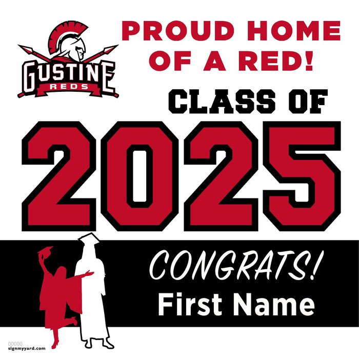 Gustine High School 24x24 Class of 2025 Yard Sign (Option A)