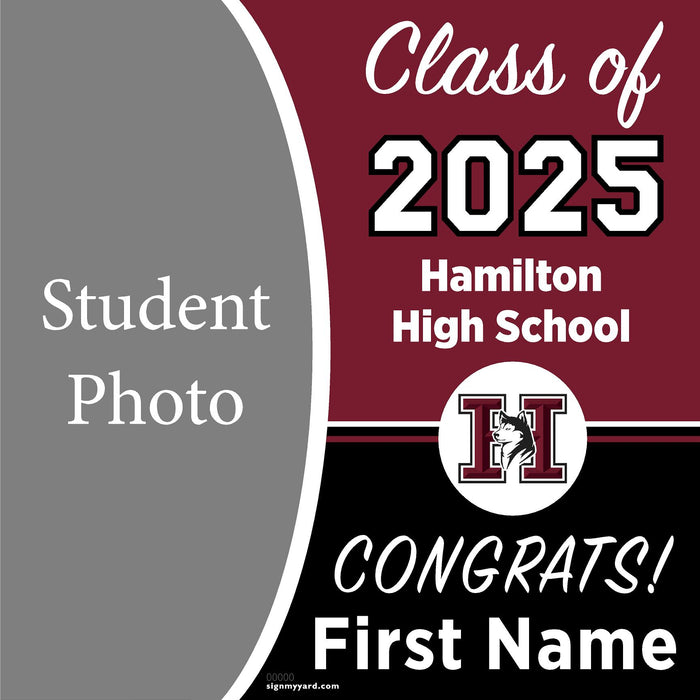 Hamilton High School 24x24 Class of 2025 Yard Sign (Option C)