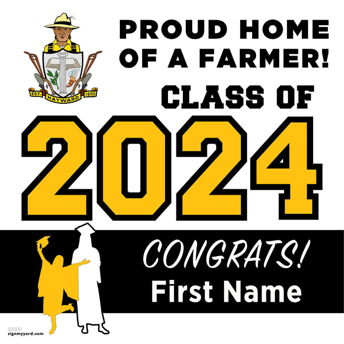 Hayward High School 24x24 Class of 2024 Yard Sign (Option A)