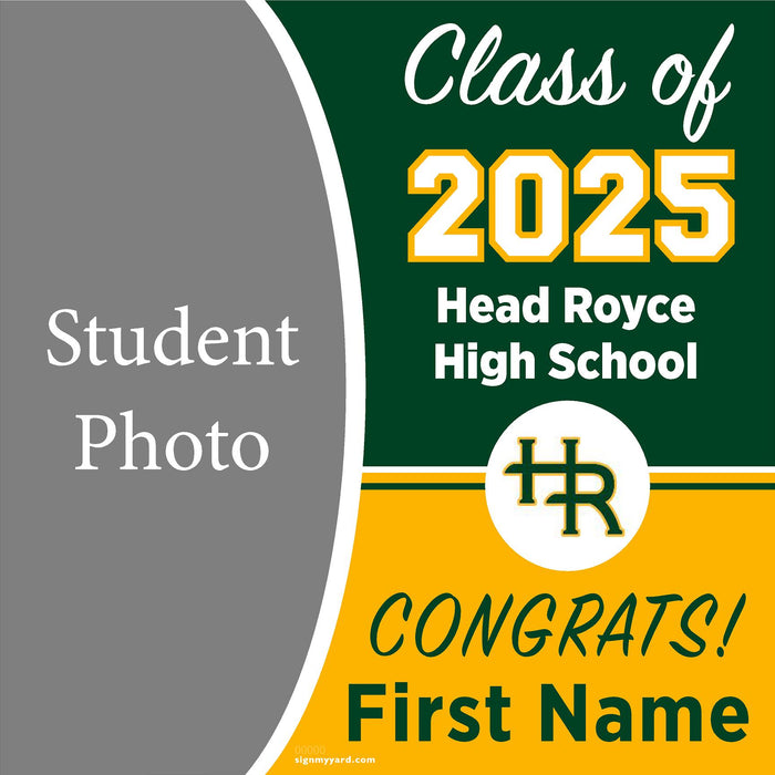 Head-Royce High School 24x24 Class of 2025 Yard Sign (Option C)