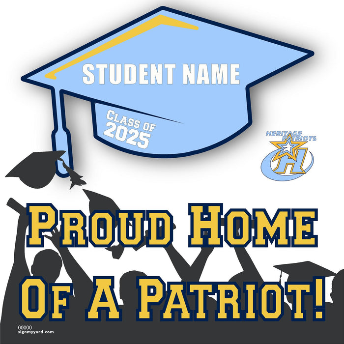 Heritage High School 24x24 Class of 2025 Yard Sign (Option B)