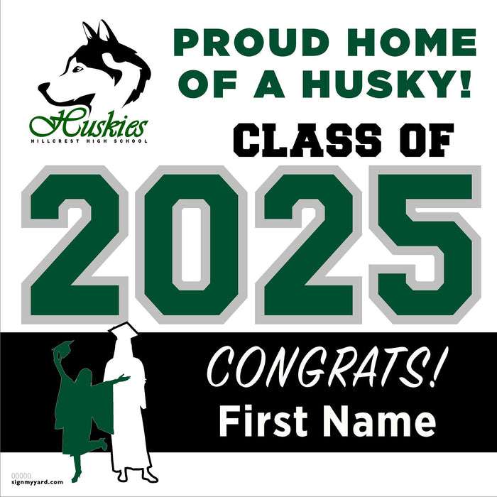 Hillcrest High School Midvale Utah 24x24 Class of 2025 Yard Sign (Option A)