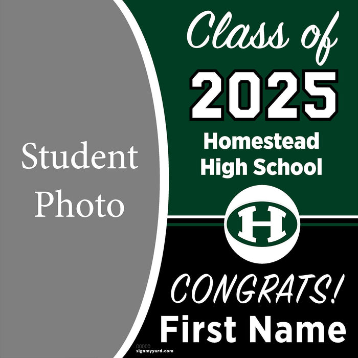 Homestead High School 24x24 Class of 2025 Yard Sign (Option C)