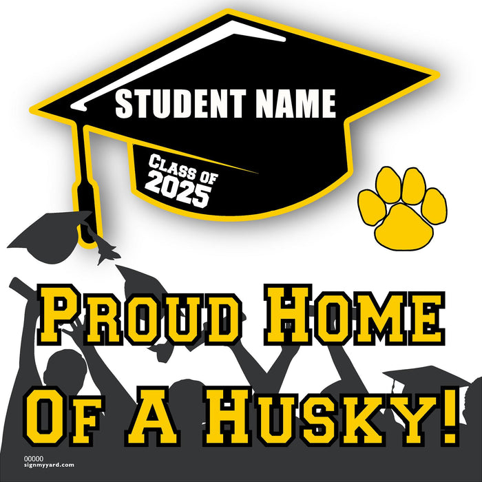 Hughson High School 24x24 Class of 2025 Yard Sign (Option B)