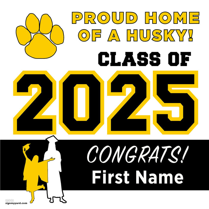 Hughson High School 24x24 Class of 2025 Yard Sign (Option A)